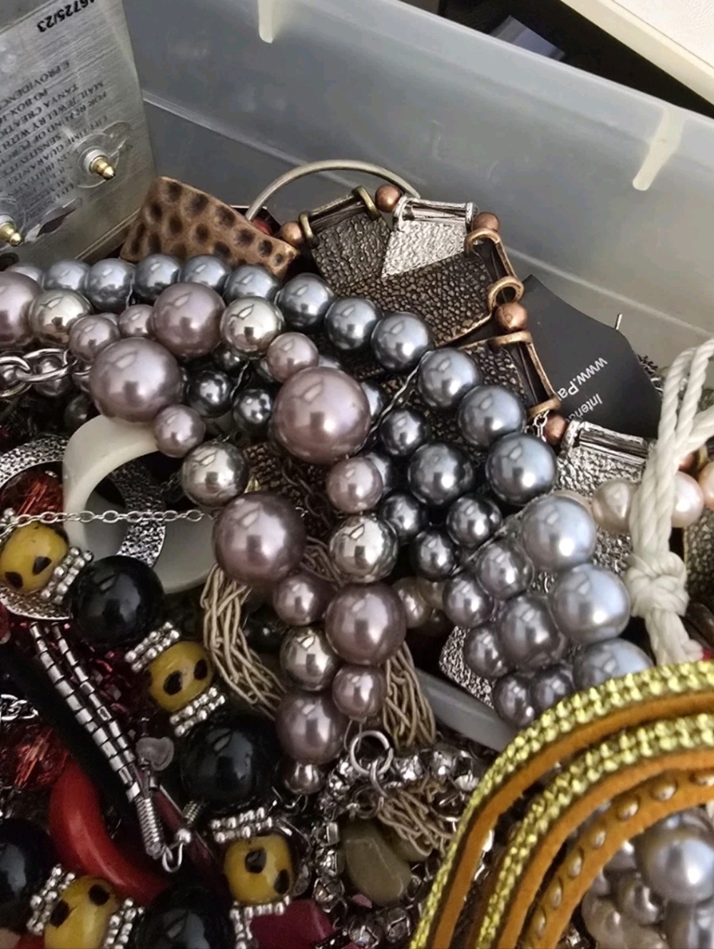 4 LB Pound Lot of Mixed Jewelry Pieces For Arts Crafts Some Wearable READ - Picture 6 of 13